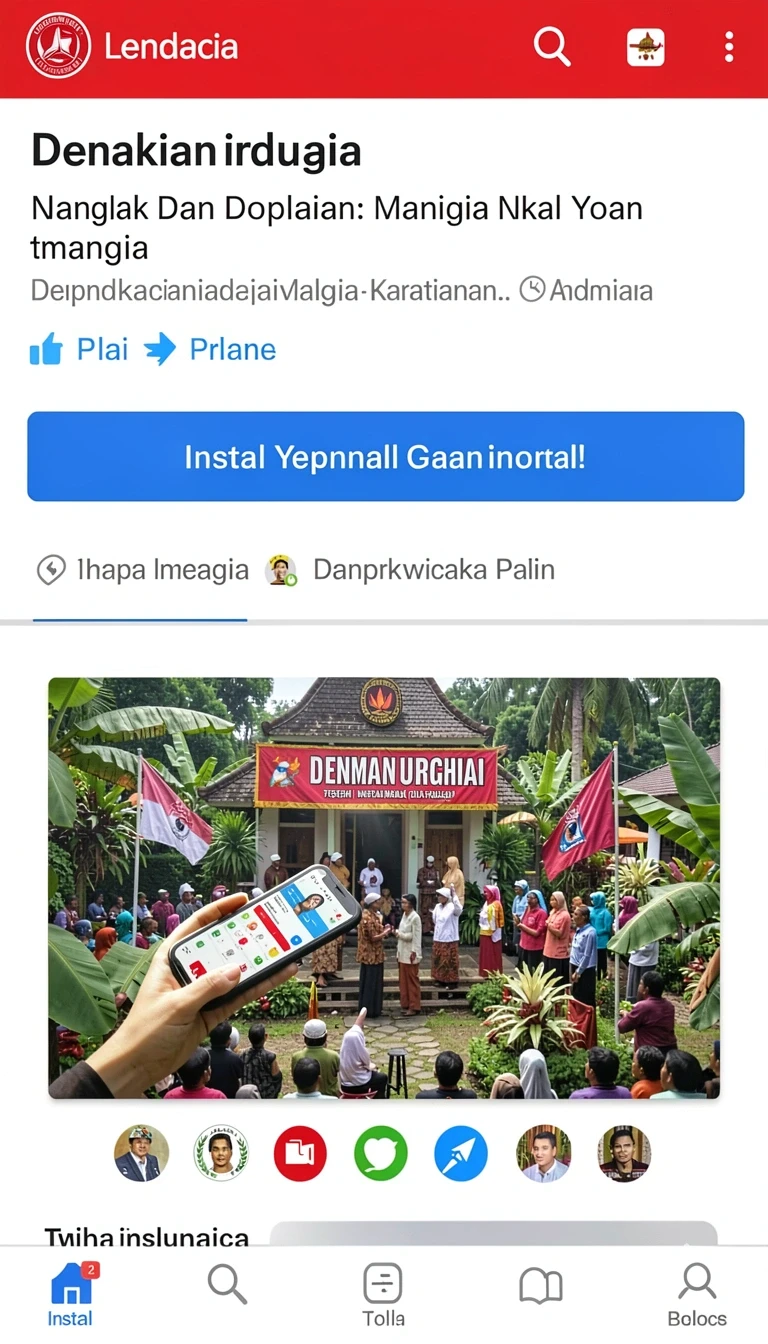 Tampilan utama aplikasi Review Aplikasi peniti4d yang intuitif dan efisien.